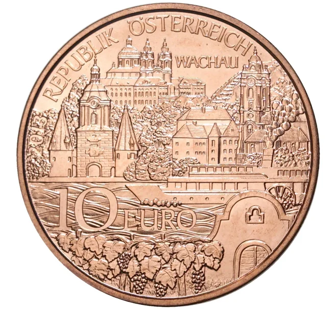 Монета 10 евро 2013 года Австрия «Земли Австрии — Нижняя Австрия» (Артикул M2-51584)