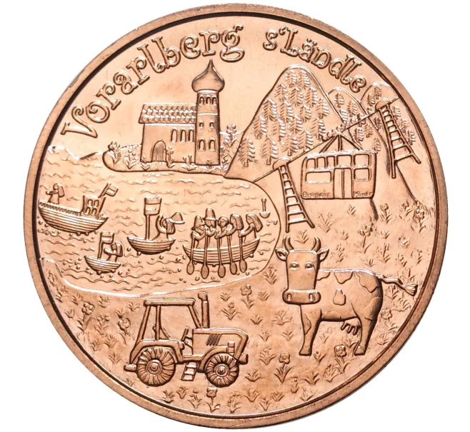 Монета 10 евро 2013 года Австрия «Земли Австрии — Форарльберг» (Артикул M2-51585)