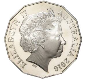 50 центов 2016 года Австралия «50 лет шоу Play School — Большой Тед» (Цветное покрытие) — Фото №2