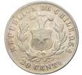 Монета 20 сентаво 1892 года Чили (Артикул K27-4822)