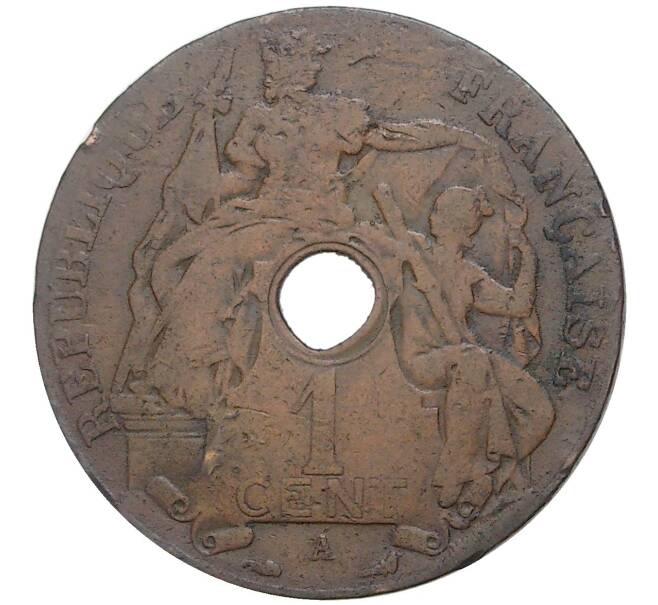 Монета 1 цента 1914 года Французский Индокитай (Артикул: M2-51831) — Фото №1