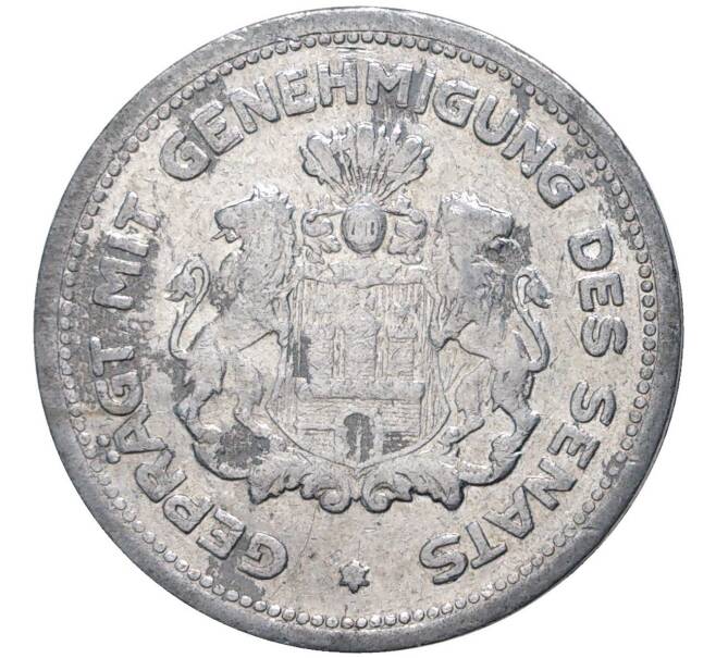 Монета 1/100 марки 1923 года Германия — Гамбург (Готгельд) (Артикул M2-52004)