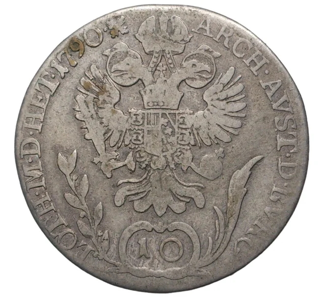 Монета 10 крейцеров 1790 года В Австрия (Артикул M2-52010)
