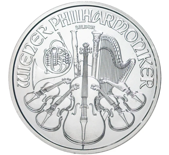 Монета 1.50 евро 2017 года Австрия «Венская филармония» (Артикул K11-0272)