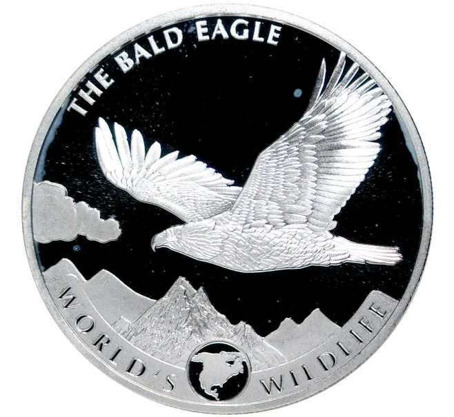 Монета 20 франков 2021 года Конго (ДРК) «Белоголовый орлан» (Артикул M2-52064)