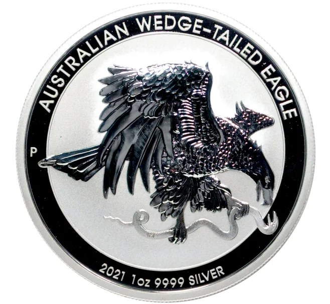 Монета 1 доллар 2021 года Австралия «Австралийский клинохвостый орел» (Артикул M2-52065)
