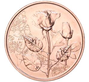 10 евро 2021 года Австрия «Язык цветов — Роза» — Фото №1