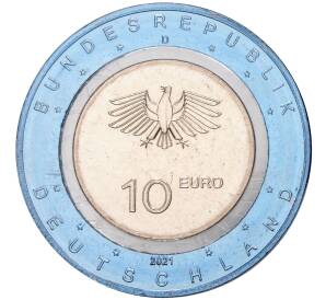 10 евро 2021 года D Германия «В движении — На воде»