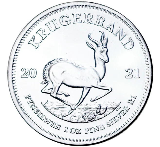 Монета 1 крюгеррэнд 2021 года ЮАР (Артикул M2-52109)