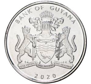 100 долларов 2020 года Гайана «50 лет Кооперативной Республике Гайана»