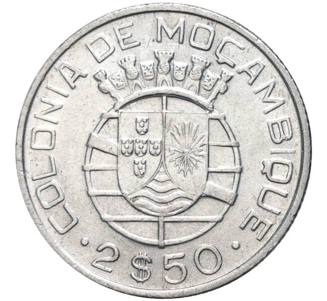 Монета 2.50 эскудо 1938 года Португальский Мозамбик (Артикул K27-5019)