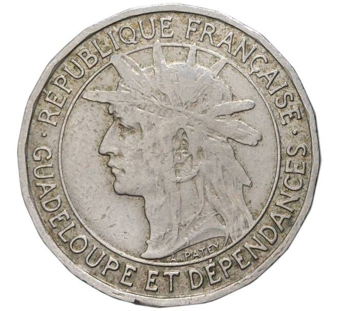 Монета 1 франк 1903 года Французская Гваделупа (Артикул K27-5022)
