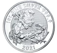 Монета 2 фунта 2021 года Великобритания «Святой Георгий и Дракон» (Артикул M2-52325)