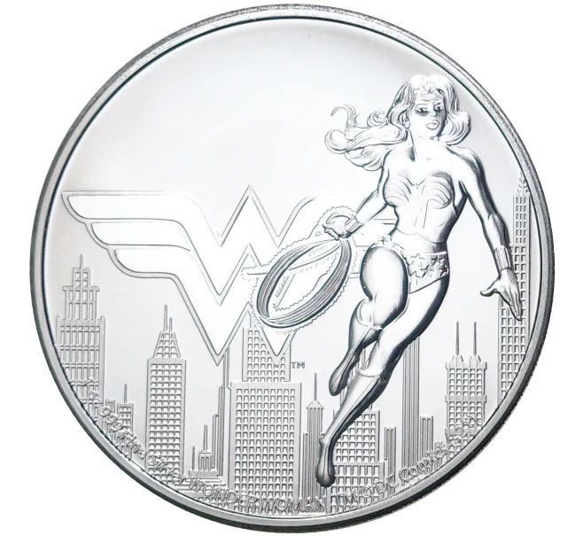 Монета 2 доллара 2021 года Ниуэ «DC Comics — Чудо-женщина» (Артикул M2-52329)