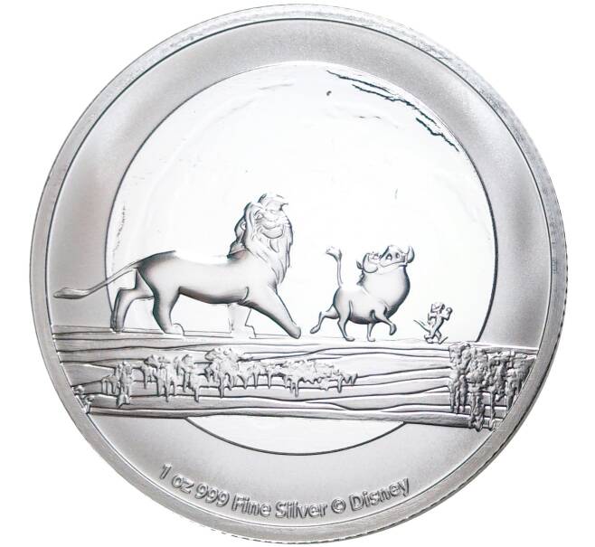 Монета 2 доллара 2021 года Ниуэ «Дисней — Король Лев» (Артикул M2-52332)
