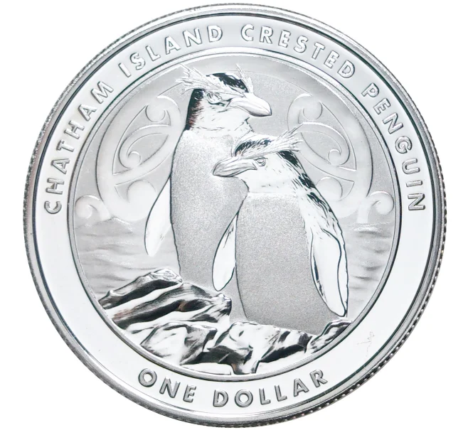 Монета 1 доллар 2020 года Новая Зеландия «Чатемский пингвин» (Артикул M2-52333)
