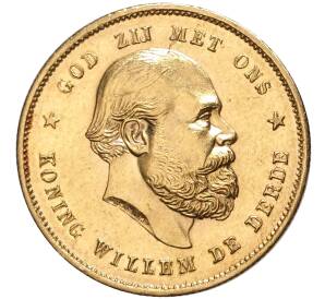 10 гульденов 1889 года Нидерланды — Фото №1