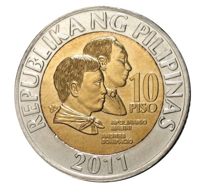 Монета 10 песо 2011 года (Артикул: M2-1407) — Фото №1