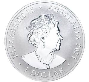 1 доллар 2021 года Австралия «Величество пустоши — Австралийский кенгуру» — Фото №2