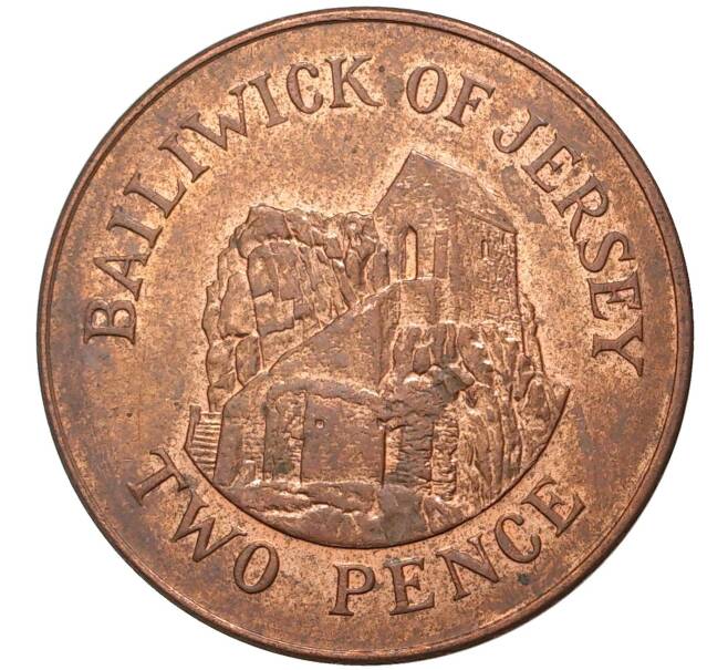 Монета 2 пенса 2002 года Джерси (Артикул K27-5112)