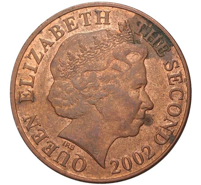Монета 2 пенса 2002 года Джерси (Артикул K27-5114)