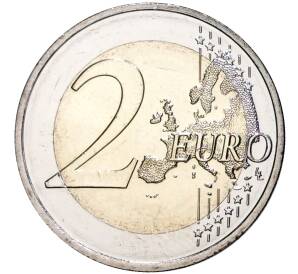 2 евро 2021 года Латвия «100 лет признанию государственной независимости Латвии»