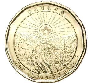 1 доллар 2021 года Канада «125 лет клондайкской золотой лихорадке» — Фото №1