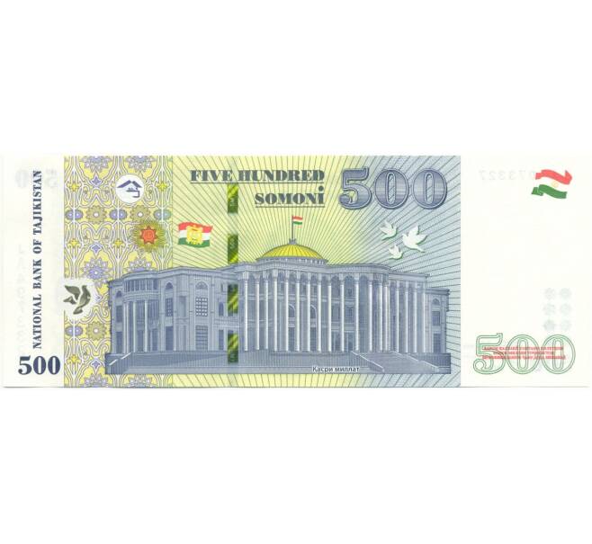 Банкнота 500 сомони 2018 года Таджикистан (Артикул B2-7401)
