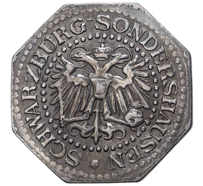 Монета 10 пфеннигов 1918 года Германия — Шварцбург-Зондерхаузен (Нотгельд) (Артикул K1-3035)