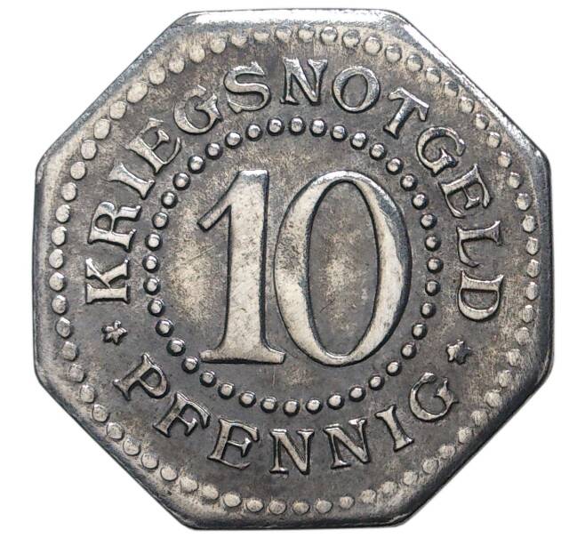 Монета 10 пфеннигов 1918 года Германия — Шварцбург-Зондерхаузен (Нотгельд) (Артикул K1-3035)