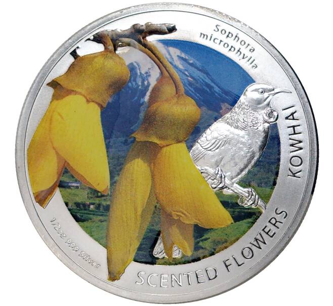 Монета 1 доллар 2013 года Ниуэ «Душистые цветы — Ковхай» (Артикул M2-52514)