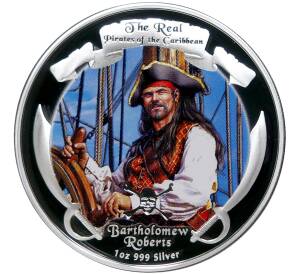 2 доллара 2011 года Ниуэ «Пираты Карибского моря — Бартоломью Робертс» — Фото №1