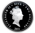 Монета 2 доллара 2011 года Ниуэ «Пираты Карибского моря — Бартоломью Робертс» (Артикул M2-52516)