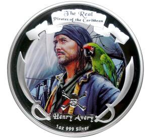 2 доллара 2011 года Ниуэ «Пираты Карибского моря — Генри Эвери» — Фото №1
