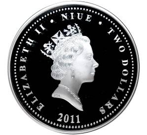 2 доллара 2011 года Ниуэ «Пираты Карибского моря — Генри Эвери» — Фото №2