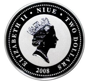 2 доллара 2008 года Ниуэ «Автомобили ГАЗ — ГАЗ-21 Волга» — Фото №2