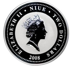 2 доллара 2008 года Ниуэ «Автомобили ГАЗ — ГАЗ М-1» — Фото №2