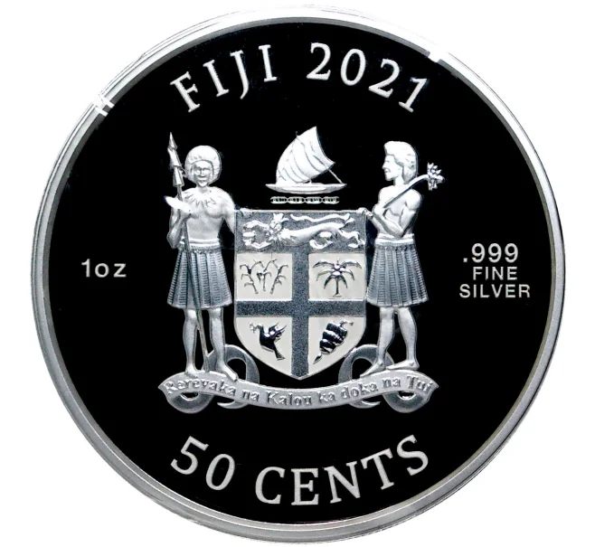 Монета 50 центов 2021 года Фиджи «Кошки» (Артикул M2-52611)