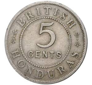 5 центов 1911 года Британский Гондурас