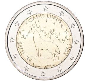2 евро 2021 года Эстония «Волк»