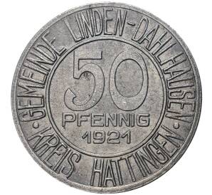 50 пфеннигов 1921 года Германия — город Линден-Дальхаузен (Нотгельд)
