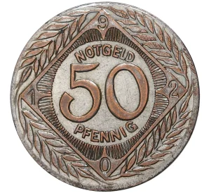 50 пфеннигов 1920 года Германия — город Олигс (Нотгельд)