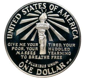 1 доллар 1986 года S США «100 лет статуе Свободы» — Фото №2