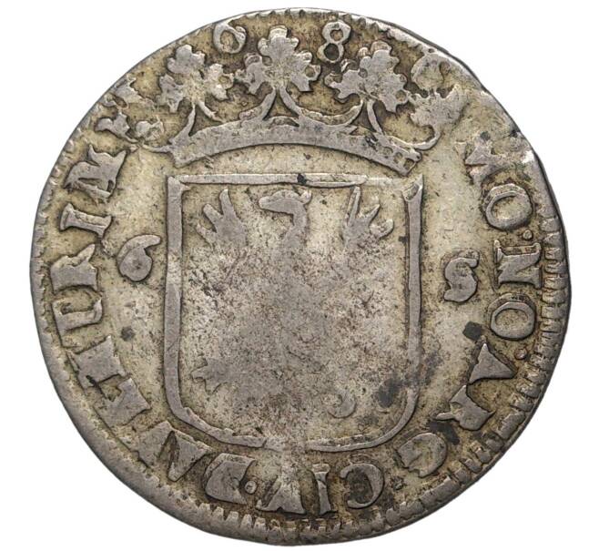 Монета 6 стюверов 1686 года Голландская республика (Нидерланды) — город Девентер (Артикул M2-52774)
