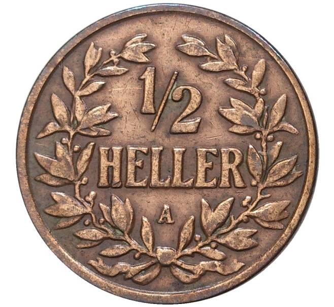 Монета 1/2 геллера 1904 года Германская Восточная Африка (Артикул K27-5329)