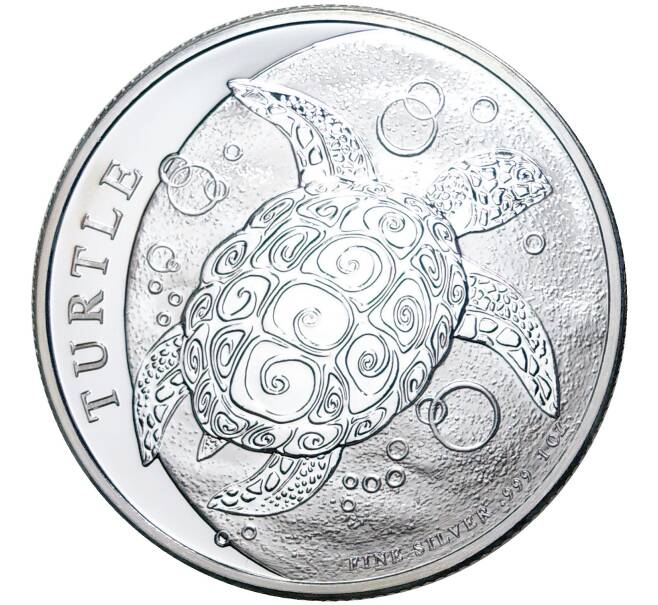 Монета 2 доллара 2019 года Ниуэ «Черепаха Бисса» (Артикул M2-52835)