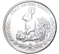 Монета 1000 шиллингов 2011 года Сомалиленд «Китайский гороскоп — Год кролика» (Артикул M2-52840)