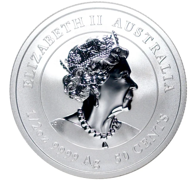 Монета 50 центов 2022 года Австралия «Китайский гороскоп — Год тигра» (Артикул M2-52845)