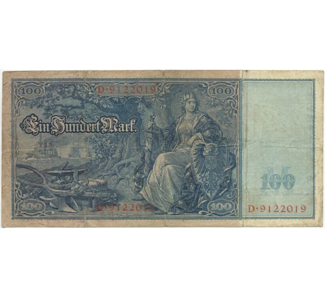 Банкнота 100 марок 1910 года Германия (Артикул B2-7655)