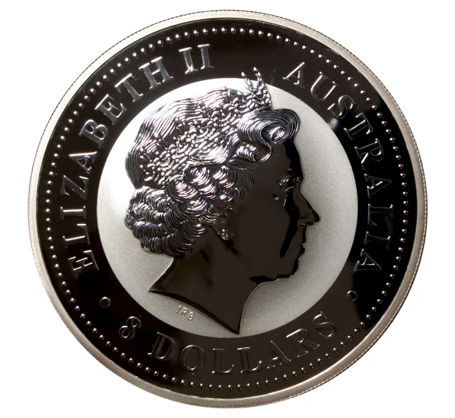 Монета 8 долларов 2004 года Год обезьяны (Артикул M2-1496)